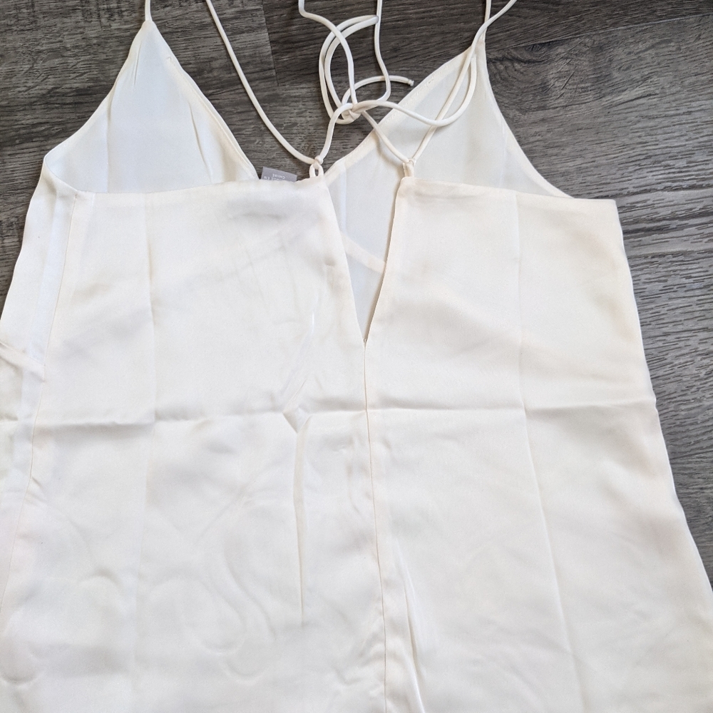 Ivory Satin Tank - Picture 4 of 6